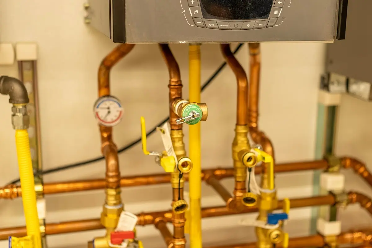 Licensed technician providing Backflow Prevention for a homeowner in Noble